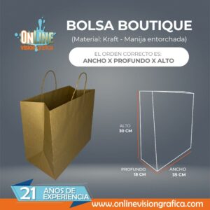 Bolsa Boutique Kraft