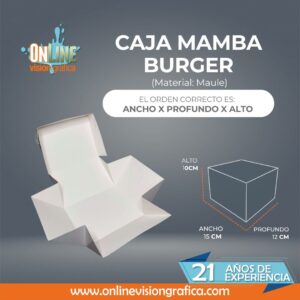 CAJA MAMBA BURGER