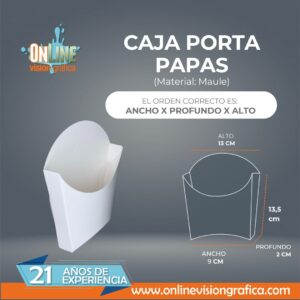 CAJA PORTA PAPAS
