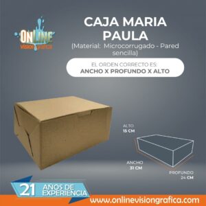 CAJA MARIA PAULA