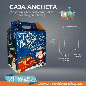 CAJA ANCHETA AZUL